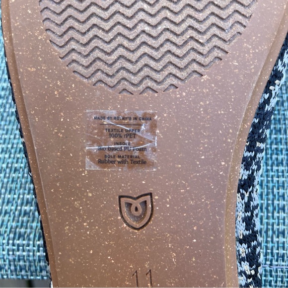 Rothy's The Square Shoes Flat Midnight Tweed size 11 NWOB - Picture 10 of 13